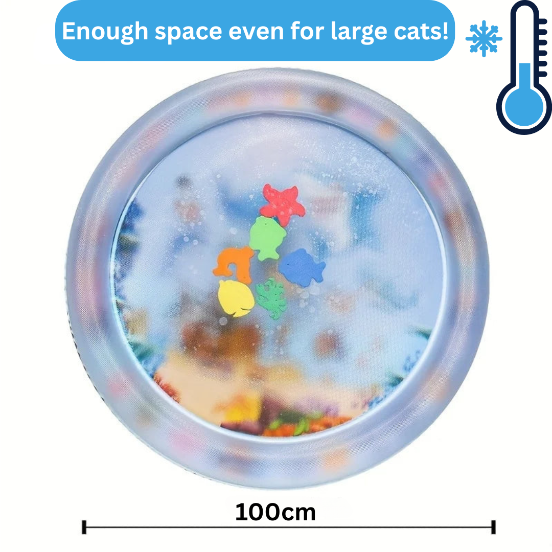 AquaPaws™ ChillMat – Interactive Cooling Pad for Cats